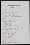 1955 Chicago White Sox Multi Signed Sheet w/ 8 Signatures Including George Kell, Bill Pierce, Orestes Minoso & More (JSA)