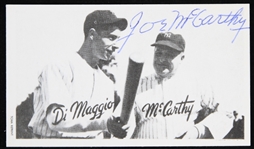1936-42 Joe McCarthy New York Yankees Signed 2" x 3.5" TCMA Reprint Photo Card (JSA)