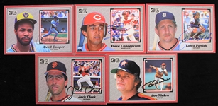 1983 Signed Donruss Action All Stars Baseball Trading Cards - Lot of 8 w/ Rod Carew, Gary Carter, Andre Dawson & More (JSA) 