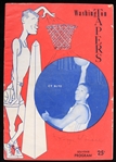 1961-62 Roger Kaiser Washington Tapers Signed ABL Partially Scored Game Program (JSA)