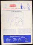 1961 Chicago Majors Cleveland Pipers Pittsburgh Rens Los Angeles Jets Multi Signed ABL Scorecard w/ 20 Signatures (JSA)