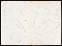 1951-52 Brooklyn Dodgers Phiadelphia Phillies Toronto Maple Leafs Multi Signed Album Pages - Lot of 4 w/ Duke Snider & More (JSA)