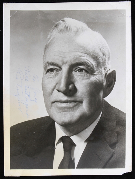 1960s Pie Traynor Pittsburgh Pirates Signed 5" x 6.75" Photo (JSA)