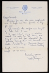 1930s Wally Berger Boston Braves Signed Correspondence (JSA)