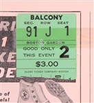1959 Boston Celtics Multi Signed Boston Garden Playoff Series Program w/ Taped Ticket Stub & 7 Signatures Including Bill Russell, Bob Cousy, Sam Jones & More (JSA)