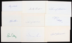1960s-70s Signed 3" x 5" Index Card Collection - Lot of 16 w/ Joe Morgan, Manny Sanguillen, Smoky Burgess & More (JSA)