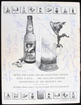 1952-53 Baltimore Bullets Fort Wayne Pistons Multi Signed Partially Scored Game Program w/ 16 Signatures (JSA)