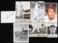 1950's-70's Signed & Facsimile Signed Photo Postcard Cut Collection - Lot of 19 (JSA)