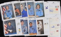 1970's-2000's NASA Astronaut Signed Photo & First Day Envelope Collection - Lot of 100