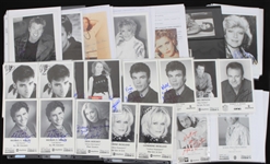 1970s-2000s Soap Opera Stars Signed Photos Index Cards Cut Collection - Lot of 125