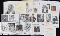 1970's-2000's Soap Opera Stars Signed Photos Index Cards Cut Collection - Lot of 125