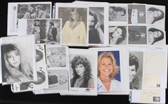 1970's-2000's Soap Opera Stars Signed Photos Index Cards Cut Collection - Lot of 125