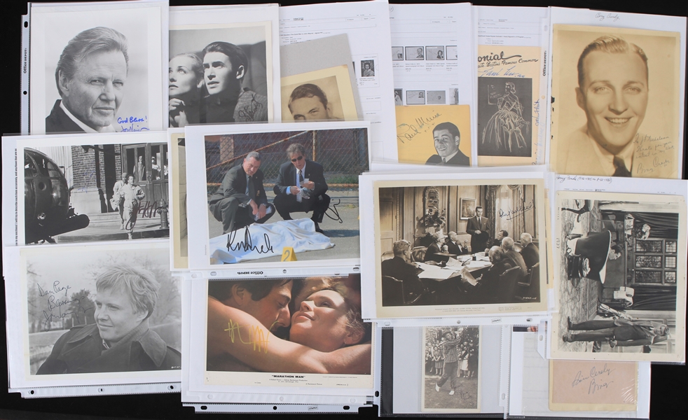 1930s-2000s Oscar Nominees & Winners Signed Photos Index Cards Cuts Collection - Lot of 100