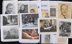 1930s-2000s Oscar Nominees & Winners Signed Photos Index Cards Cuts Collection - Lot of 100