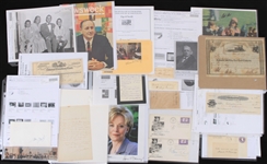 1870's-2000's Politicians Signed Photos Index Cards Cuts Collection - Lot of 95