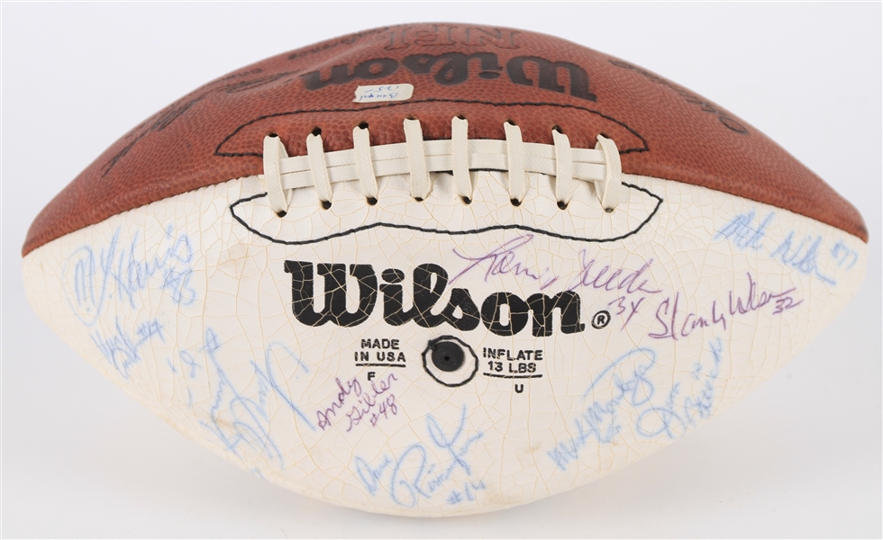 1980-83 Cincinnati Bengals Team Signed ONFL Rozelle Autograph Panel Football w/ 33 Signatures Including Anthony Munoz, Archie Griffin, Max Montoya & More 