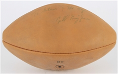 1970 Boston Patriots Team Signed Football w/ 45 Signatures 