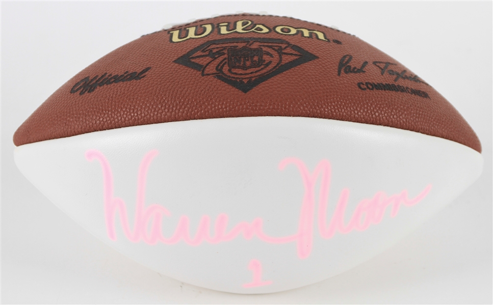 1994 Warren Moon Minnesota Vikings Signed ONFL Tagliabue 75th Anniversary Autograph Panel Football