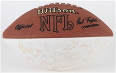 1997 Green Bay Packers Team Signed ONFL Tagliabue Autograph Panel Football w/ 70 Signatures Including Brett Favre, Reggie White & More