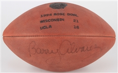 1994 Barry Alvarez Wisconsin Badgers Signed Wilson Rose Bowl Commemorative Football 