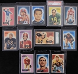 1955 Bowman Football Trading Cards Complete Set of 160 w/ 24 Cards Slabbed