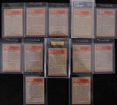 1955 Bowman Football Trading Cards Complete Set of 160 w/ 24 Cards Slabbed