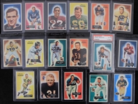 1955 Bowman Football Trading Cards Complete Set of 160 w/ 24 Cards Slabbed