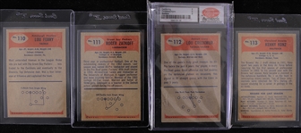 1955 Bowman Football Trading Cards Complete Set of 160 w/ 24 Cards Slabbed