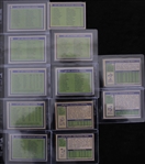 1972 Topps Football Trading Cards - Complete Set of 351 w/ 8 Slabbed Cards