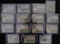 1972 Topps Football Trading Cards - Complete Set of 351 w/ 8 Slabbed Cards