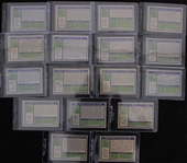 1972 Topps Football Trading Cards - Complete Set of 351 w/ 8 Slabbed Cards