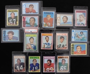1972 Topps Football Trading Cards - Complete Set of 351 w/ 8 Slabbed Cards