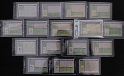 1972 Topps Football Trading Cards - Complete Set of 351 w/ 8 Slabbed Cards