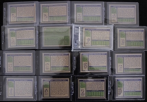 1972 Topps Football Trading Cards - Complete Set of 351 w/ 8 Slabbed Cards