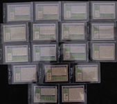 1972 Topps Football Trading Cards - Complete Set of 351 w/ 8 Slabbed Cards