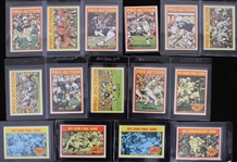 1972 Topps Football Trading Cards - Complete Set of 351 w/ 8 Slabbed Cards