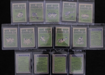 1972 Topps Football Trading Cards - Complete Set of 351 w/ 8 Slabbed Cards