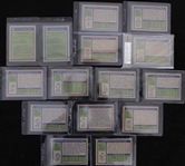 1972 Topps Football Trading Cards - Complete Set of 351 w/ 8 Slabbed Cards