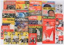 1950s-1990s Baseball, Football, Basketball Magazines, Books & Posters (Lot of 65+)