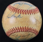 1984-86 Hall of Fame Multi Signed ONL Feeney Baseball w/ 18 Signatures Including Hank Aaron, Tom Seaver, Pete Rose & More (JSA) 