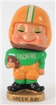 1960s Green Bay Packers Gold Base Kissing Nodder 