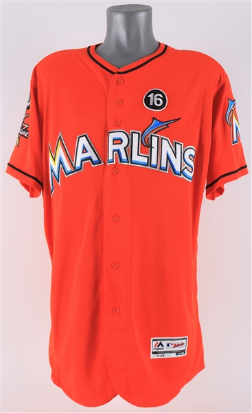 2017 Don Mattingly Miami Marlins Signed Alternate Jersey (MEARS LOA/JSA/MLB Hologram)