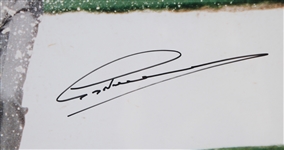 1995 Greg Norman The Shark Masters Augusta National Signed 15x17 Framed Print (JSA)