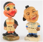 1960s Baltimore Orioles Atlanta Braves Vintage Nodders - Lot of 2