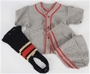 1950s Youth Baseball Uniform & Adult Striped Stirrups