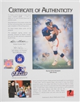 1998 John Elway Denver Broncos Signed Portrait of a Champion 21x27 Framed Canvas Print (JSA)