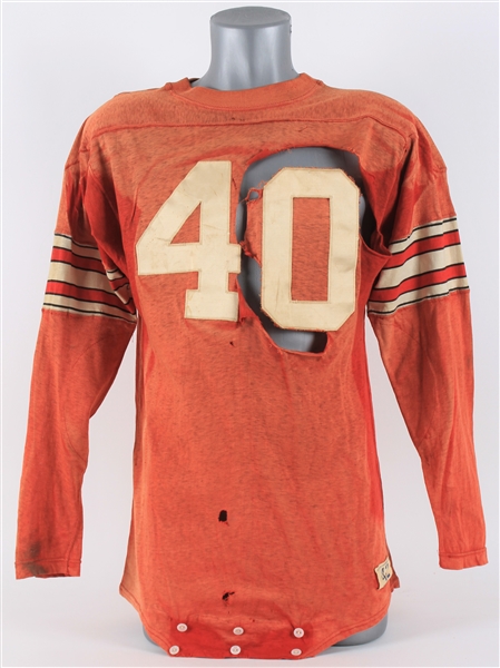 1955 Howard Hopalong Cassady Ohio State Heisman Trophy Season Game Worn Jersey (MEARS LOA) "Worn During the Meanest Dirtiest Game of the Year!"