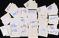 1980's-2000's Baseball Football Basketball Signed Index Card Collection - Lot of 250+