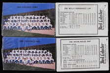 1982 Chicago Cubs Sealed Red Lobster Baseball Trading Card Team Sets - Lot of 4