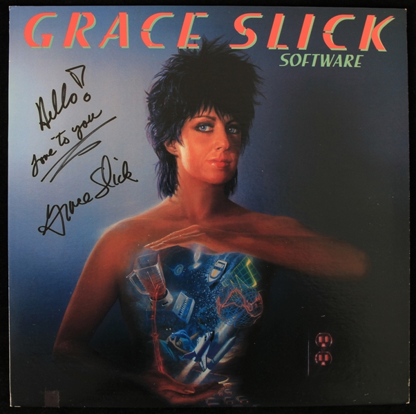 1984 Grace Slick Software Signed Album (JSA)